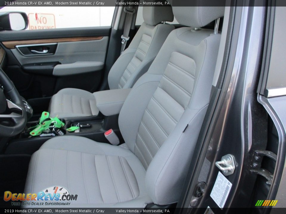 2019 Honda CR-V EX AWD Modern Steel Metallic / Gray Photo #12