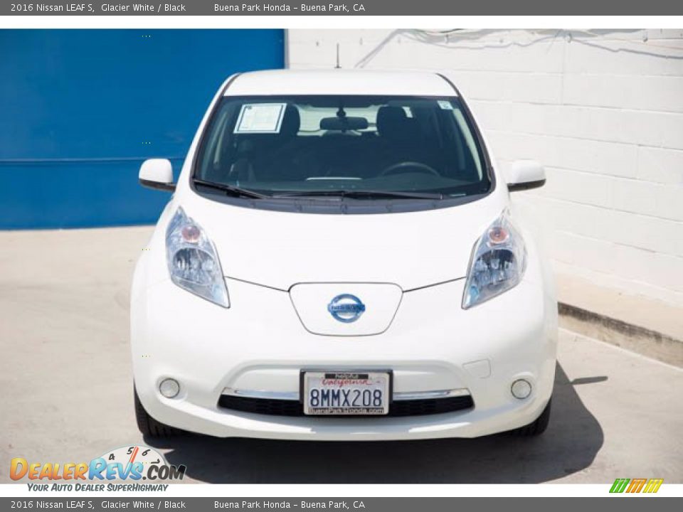 2016 Nissan LEAF S Glacier White / Black Photo #7