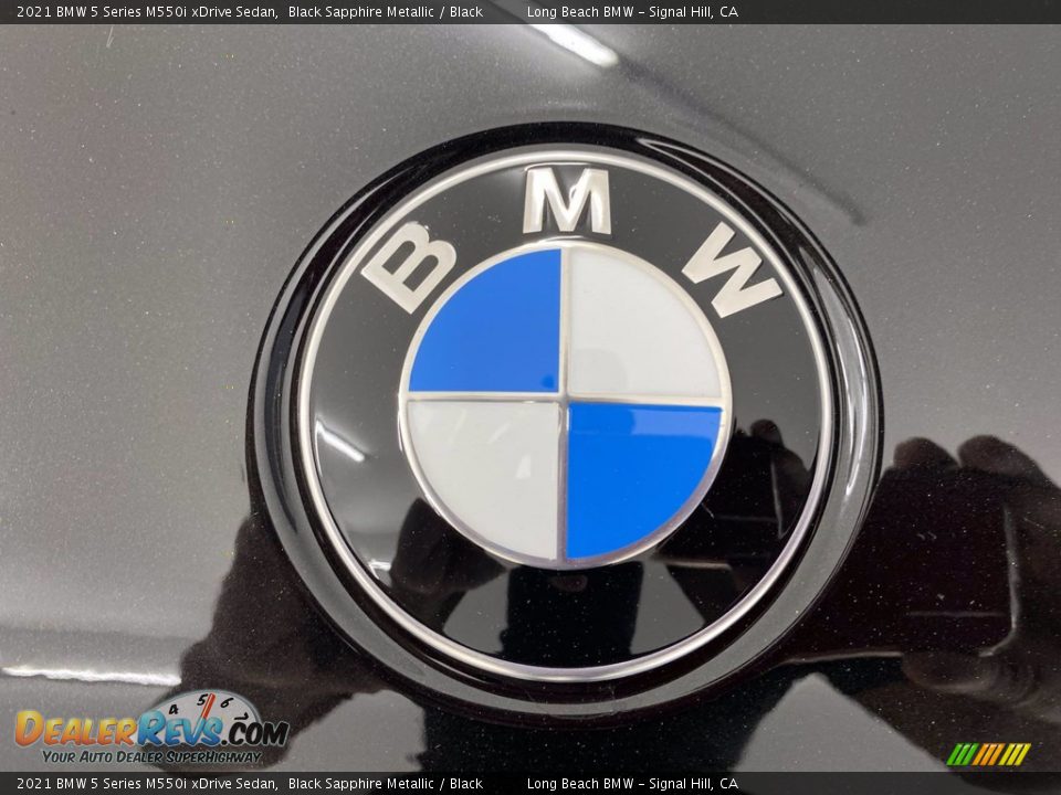 2021 BMW 5 Series M550i xDrive Sedan Black Sapphire Metallic / Black Photo #5