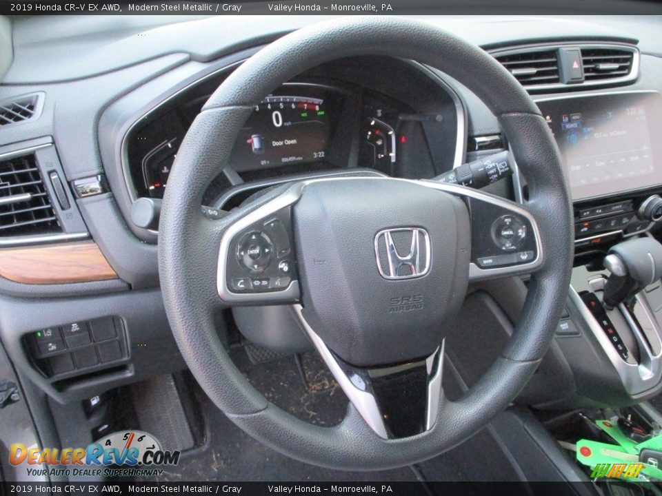2019 Honda CR-V EX AWD Modern Steel Metallic / Gray Photo #14
