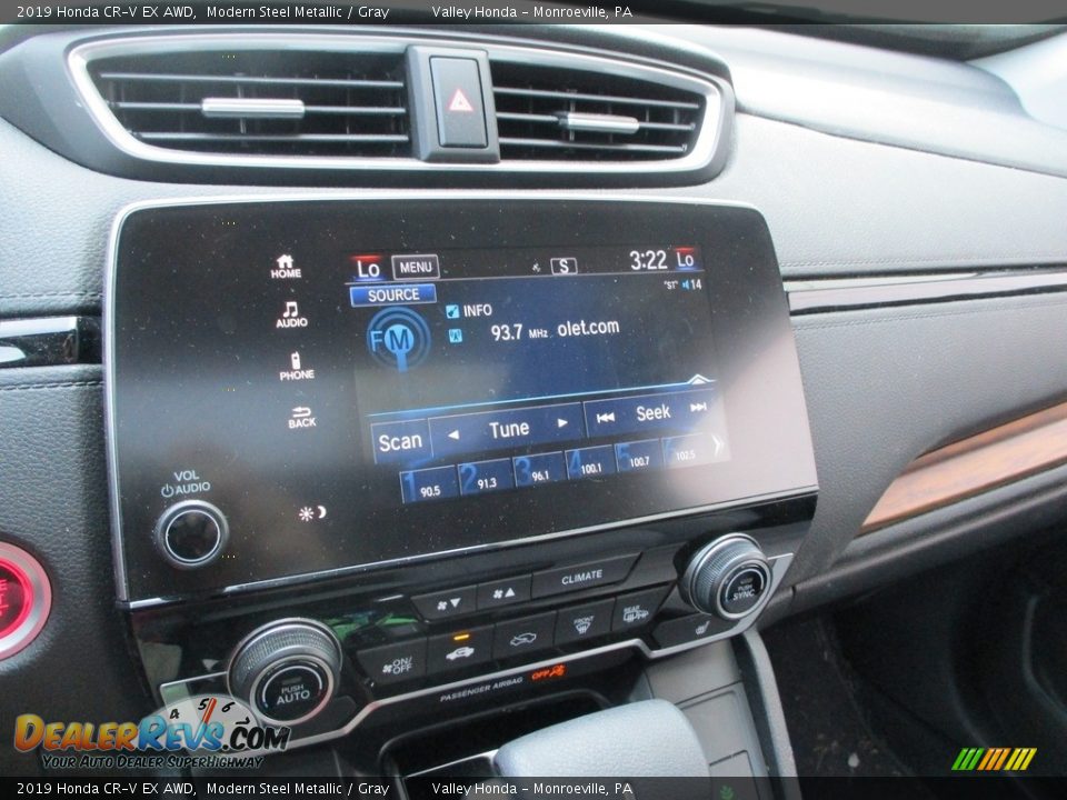 2019 Honda CR-V EX AWD Modern Steel Metallic / Gray Photo #15