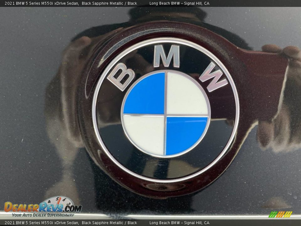 2021 BMW 5 Series M550i xDrive Sedan Black Sapphire Metallic / Black Photo #7