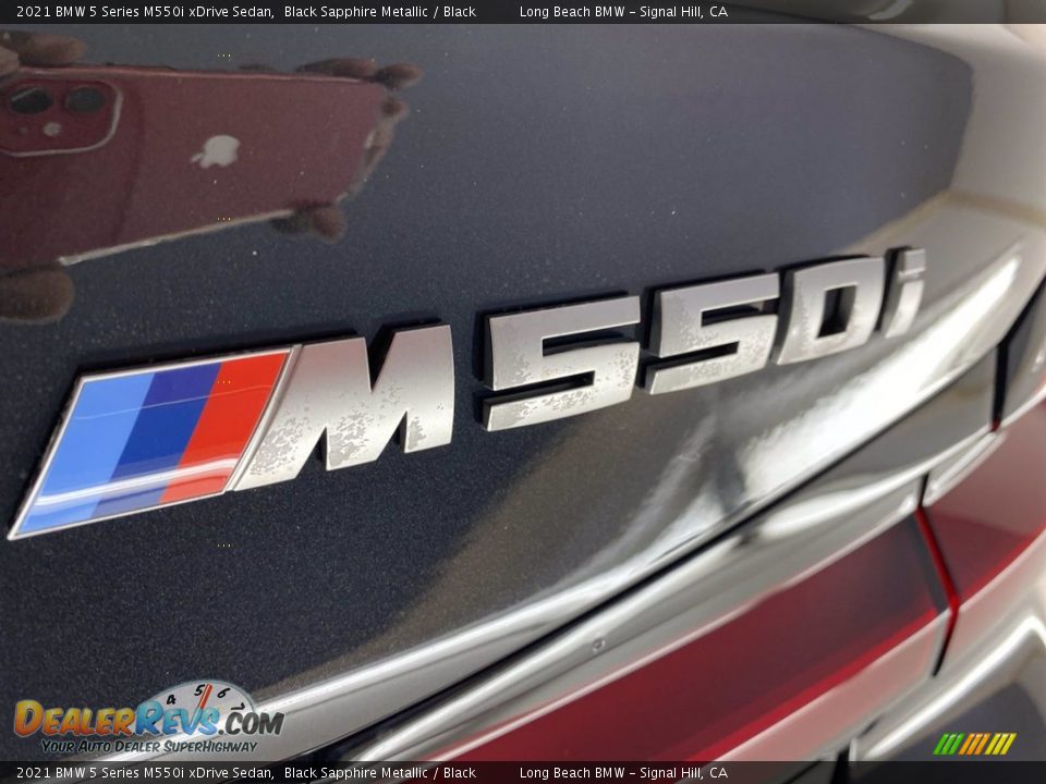 2021 BMW 5 Series M550i xDrive Sedan Black Sapphire Metallic / Black Photo #8