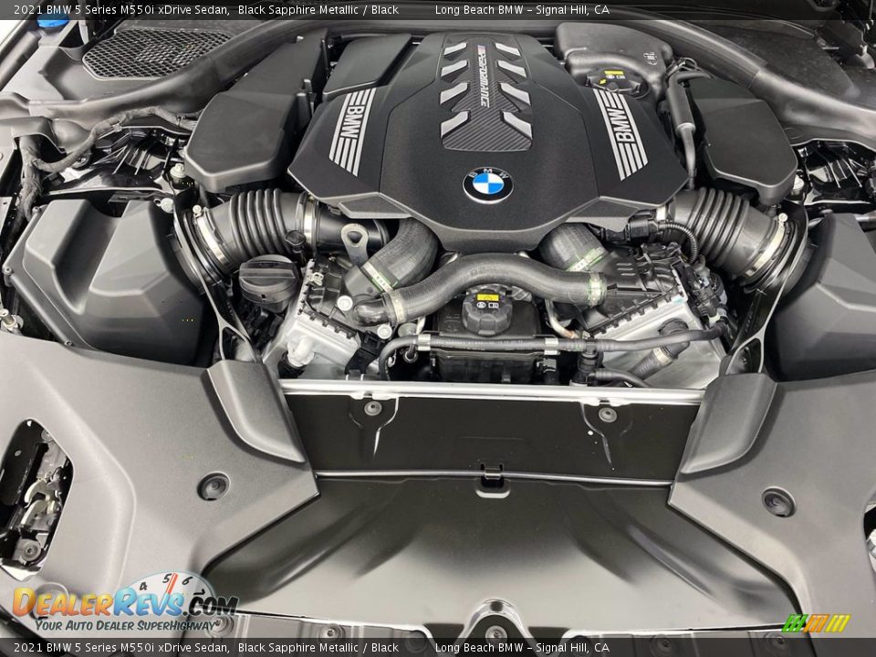 2021 BMW 5 Series M550i xDrive Sedan 4.4 Liter DI TwinPower Turbocharged DOHC 32-Valve V8 Engine Photo #9