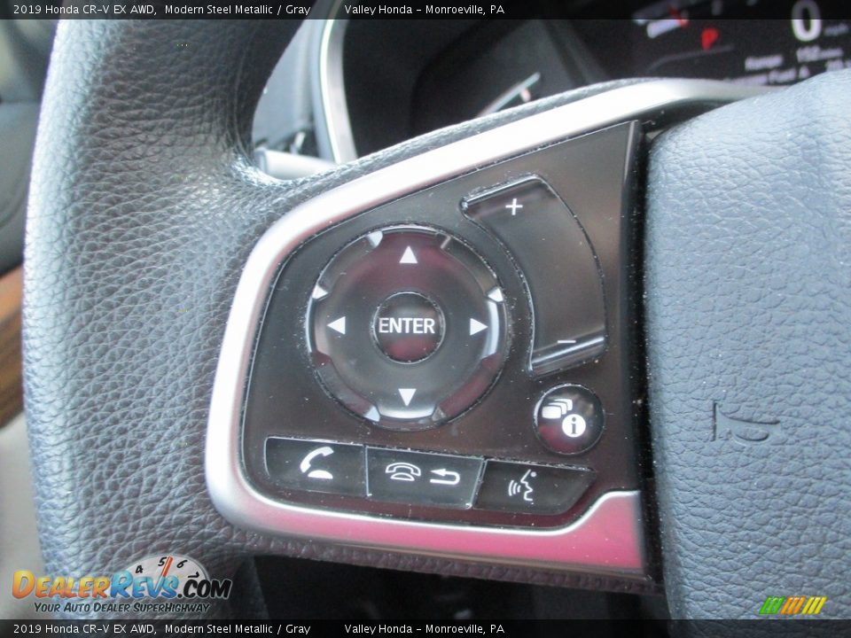 2019 Honda CR-V EX AWD Modern Steel Metallic / Gray Photo #18