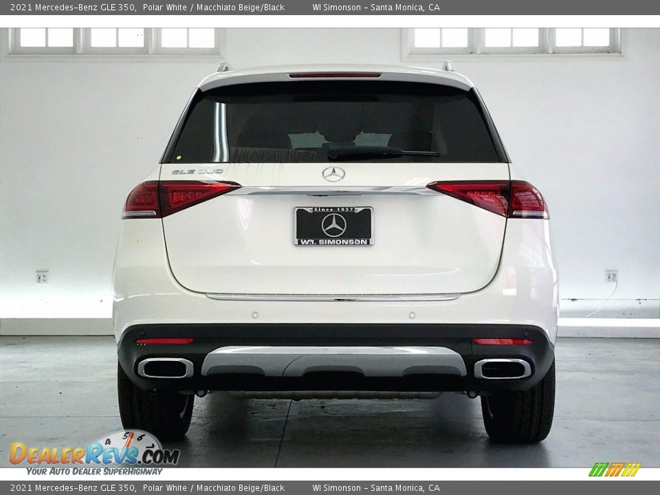 2021 Mercedes-Benz GLE 350 Polar White / Macchiato Beige/Black Photo #3