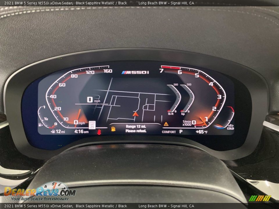 2021 BMW 5 Series M550i xDrive Sedan Gauges Photo #17