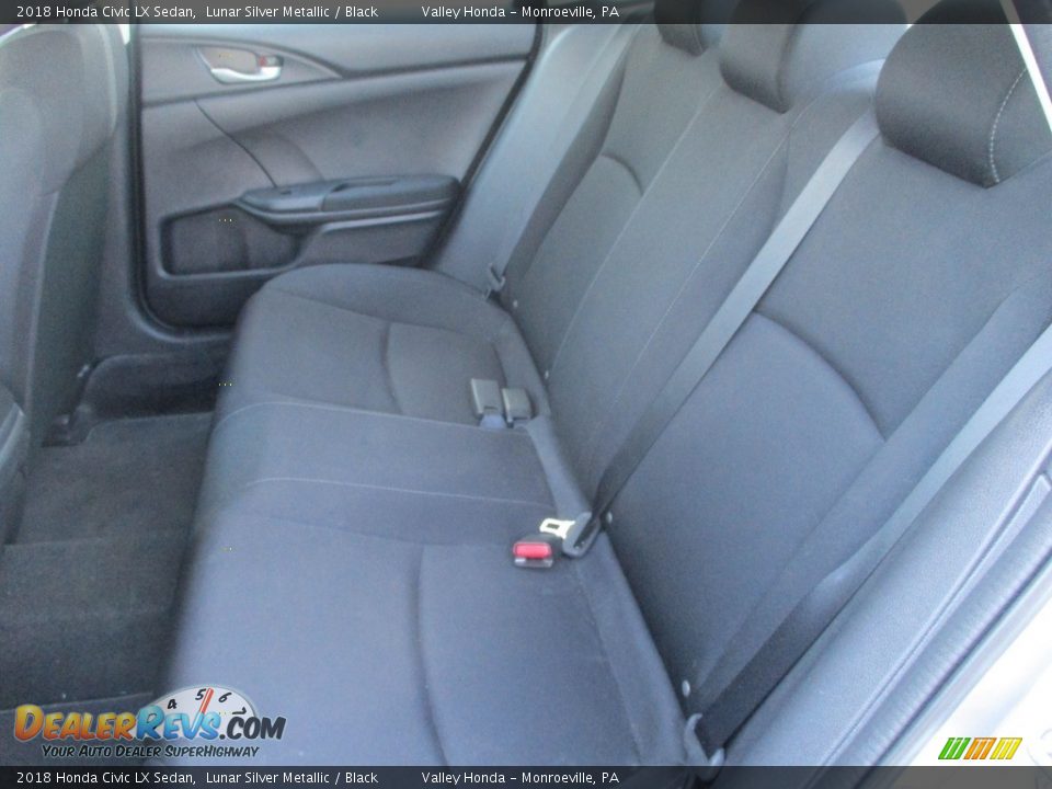 2018 Honda Civic LX Sedan Lunar Silver Metallic / Black Photo #11