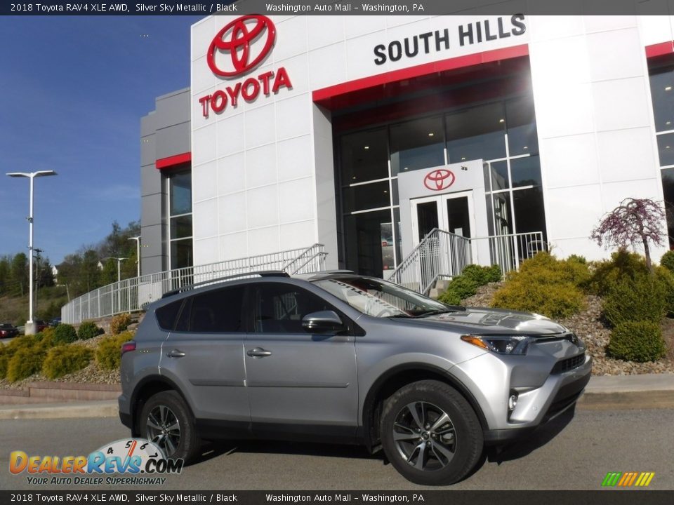 2018 Toyota RAV4 XLE AWD Silver Sky Metallic / Black Photo #2