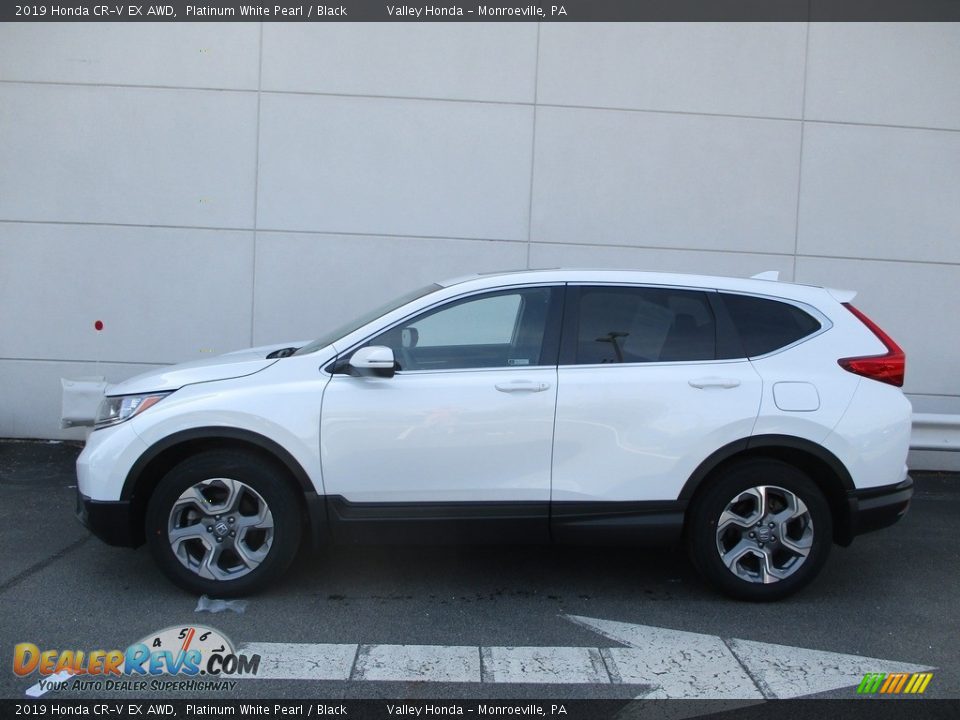 2019 Honda CR-V EX AWD Platinum White Pearl / Black Photo #2