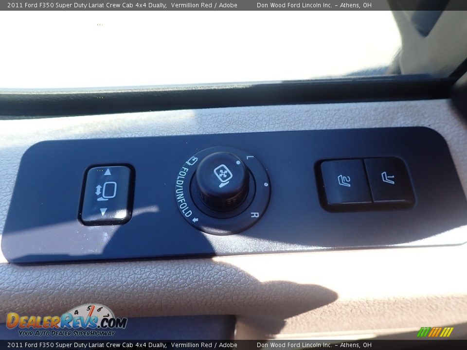 2011 Ford F350 Super Duty Lariat Crew Cab 4x4 Dually Vermillion Red / Adobe Photo #22