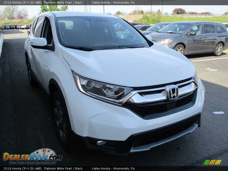 2019 Honda CR-V EX AWD Platinum White Pearl / Black Photo #7