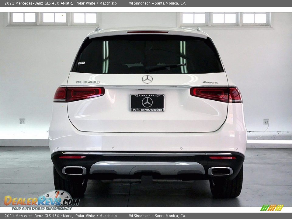 2021 Mercedes-Benz GLS 450 4Matic Polar White / Macchiato Photo #3