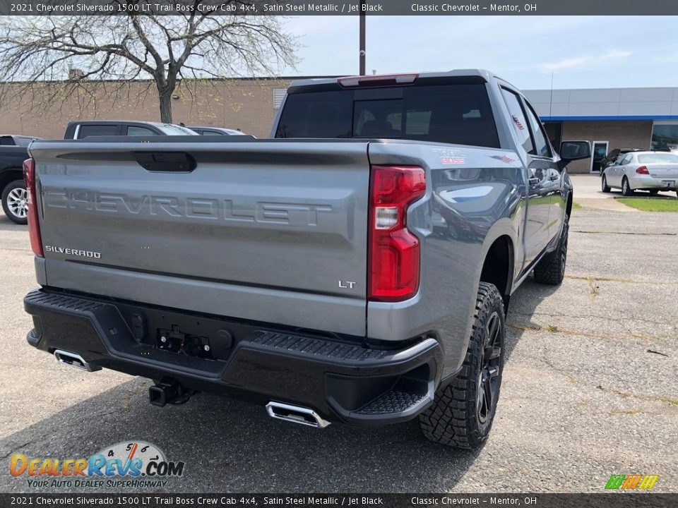 2021 Chevrolet Silverado 1500 LT Trail Boss Crew Cab 4x4 Satin Steel Metallic / Jet Black Photo #3