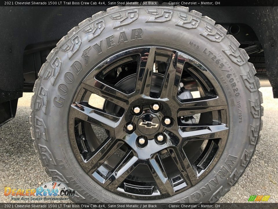 2021 Chevrolet Silverado 1500 LT Trail Boss Crew Cab 4x4 Satin Steel Metallic / Jet Black Photo #9