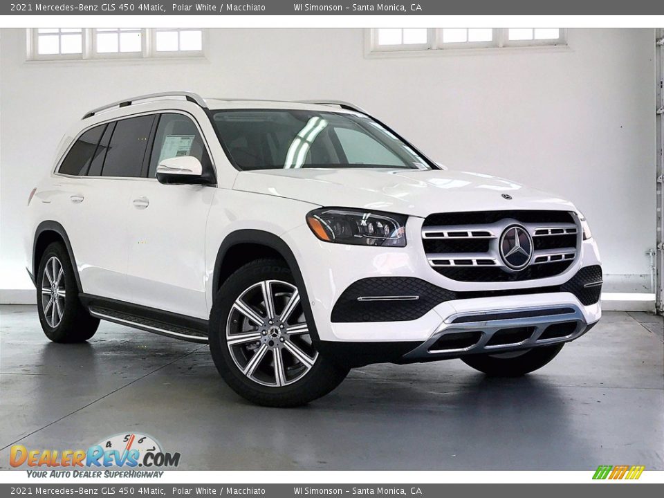 2021 Mercedes-Benz GLS 450 4Matic Polar White / Macchiato Photo #12