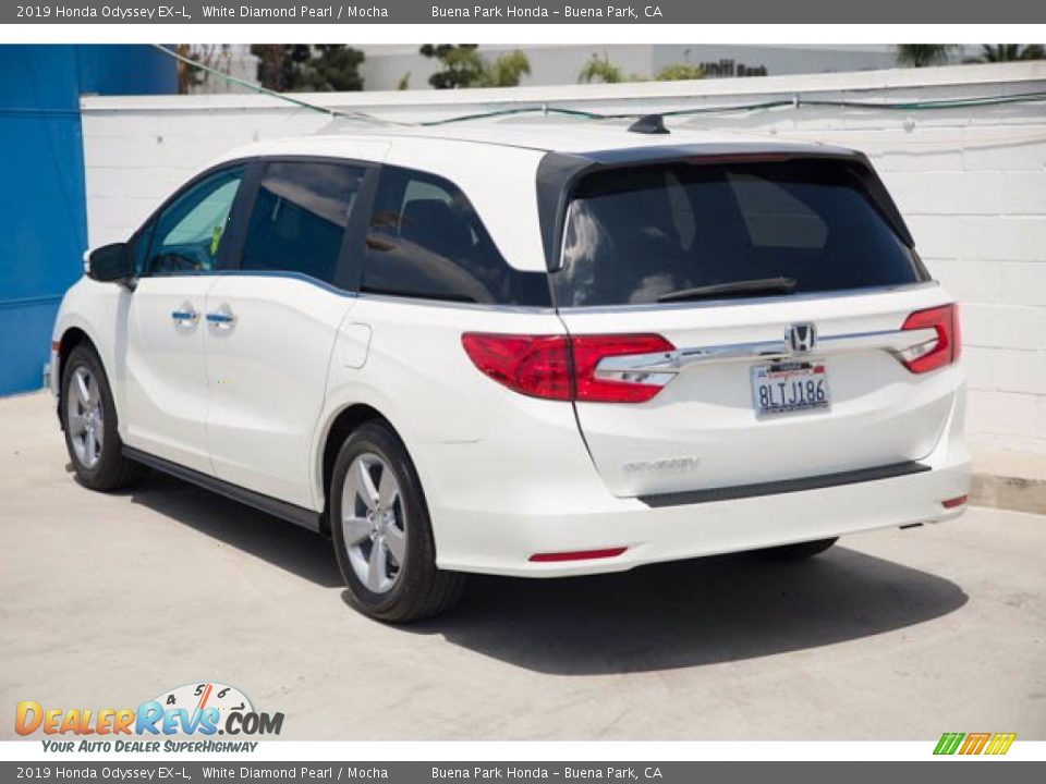 2019 Honda Odyssey EX-L White Diamond Pearl / Mocha Photo #2