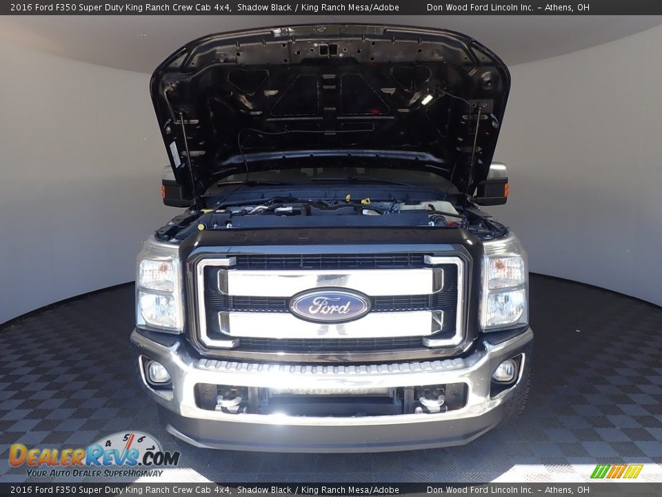 2016 Ford F350 Super Duty King Ranch Crew Cab 4x4 Shadow Black / King Ranch Mesa/Adobe Photo #8