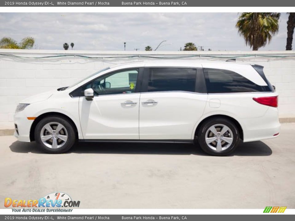 2019 Honda Odyssey EX-L White Diamond Pearl / Mocha Photo #8