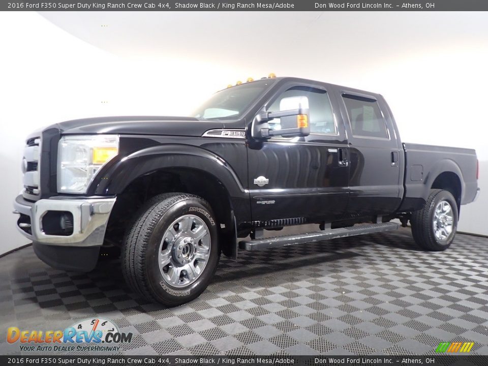 2016 Ford F350 Super Duty King Ranch Crew Cab 4x4 Shadow Black / King Ranch Mesa/Adobe Photo #10