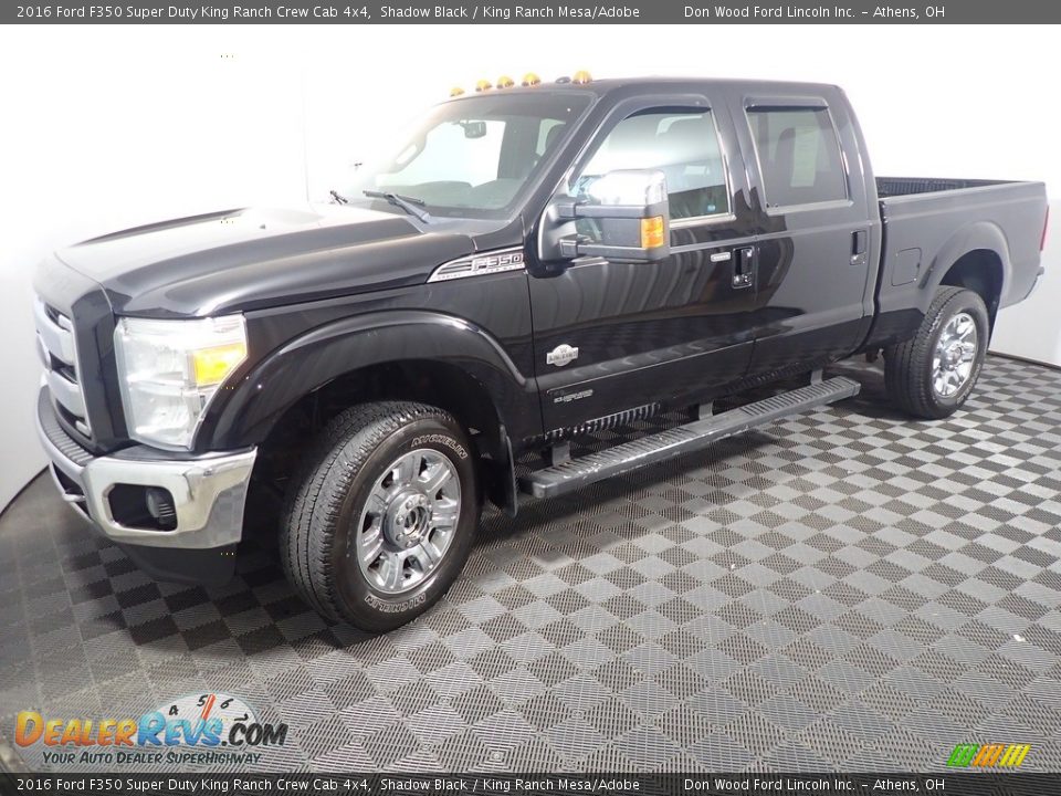 2016 Ford F350 Super Duty King Ranch Crew Cab 4x4 Shadow Black / King Ranch Mesa/Adobe Photo #11