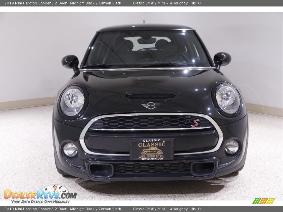 2019 Mini Hardtop Cooper S 2 Door Midnight Black / Carbon Black Photo #2