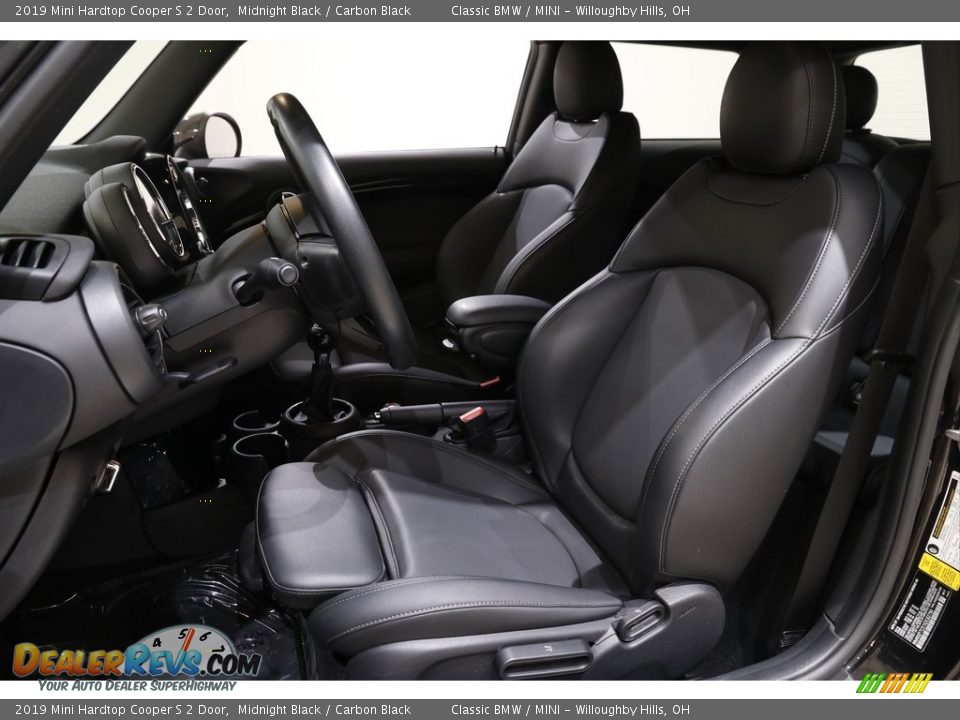 2019 Mini Hardtop Cooper S 2 Door Midnight Black / Carbon Black Photo #5