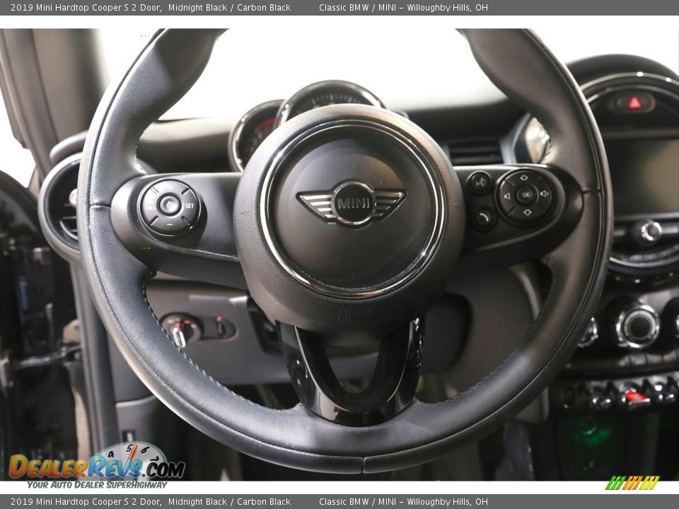 2019 Mini Hardtop Cooper S 2 Door Midnight Black / Carbon Black Photo #6