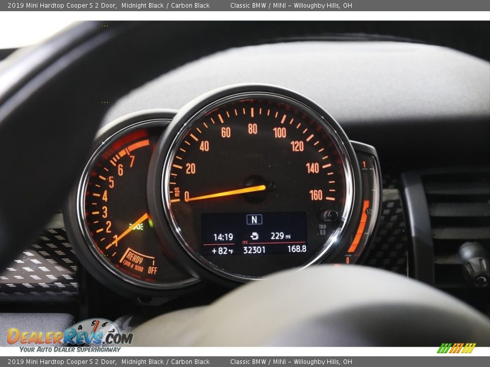 2019 Mini Hardtop Cooper S 2 Door Midnight Black / Carbon Black Photo #7