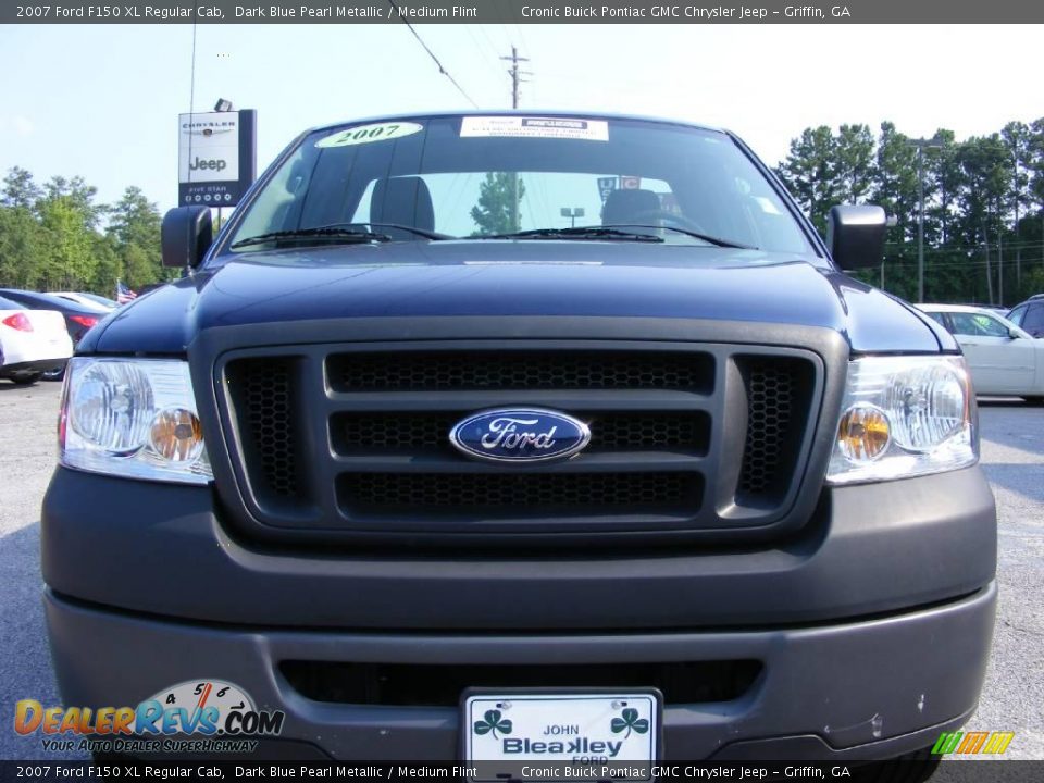2007 Ford F150 XL Regular Cab Dark Blue Pearl Metallic / Medium Flint Photo #3