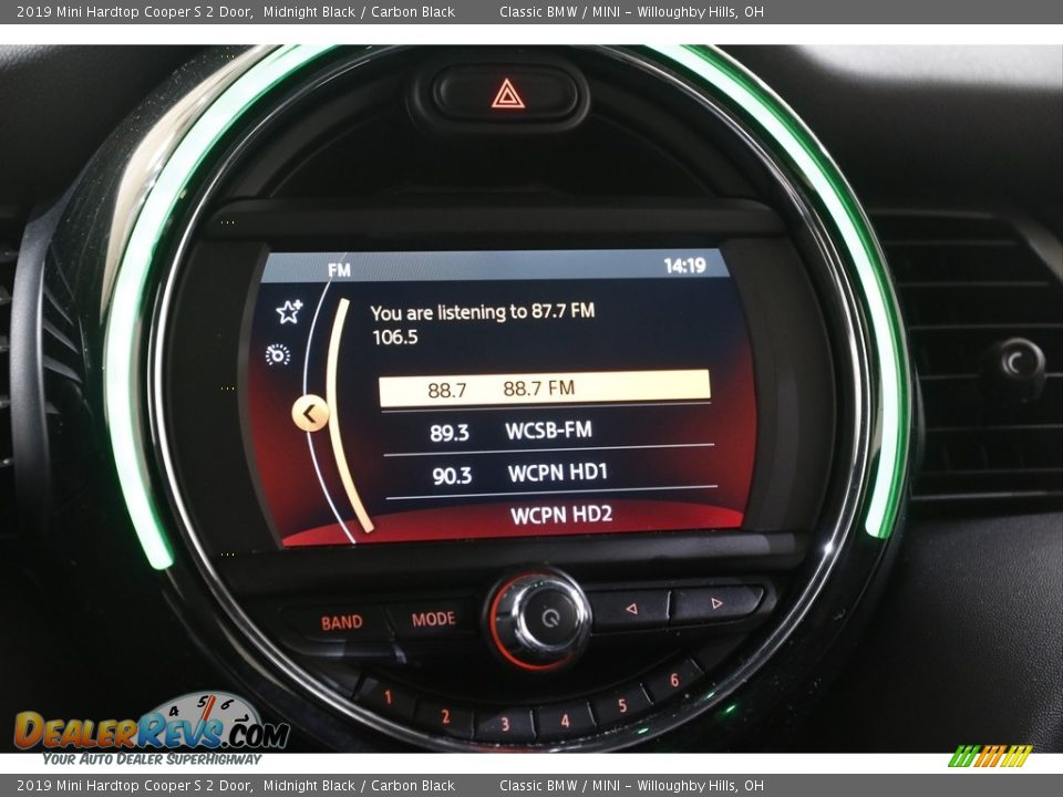 2019 Mini Hardtop Cooper S 2 Door Midnight Black / Carbon Black Photo #9