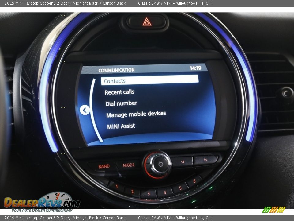 2019 Mini Hardtop Cooper S 2 Door Midnight Black / Carbon Black Photo #10