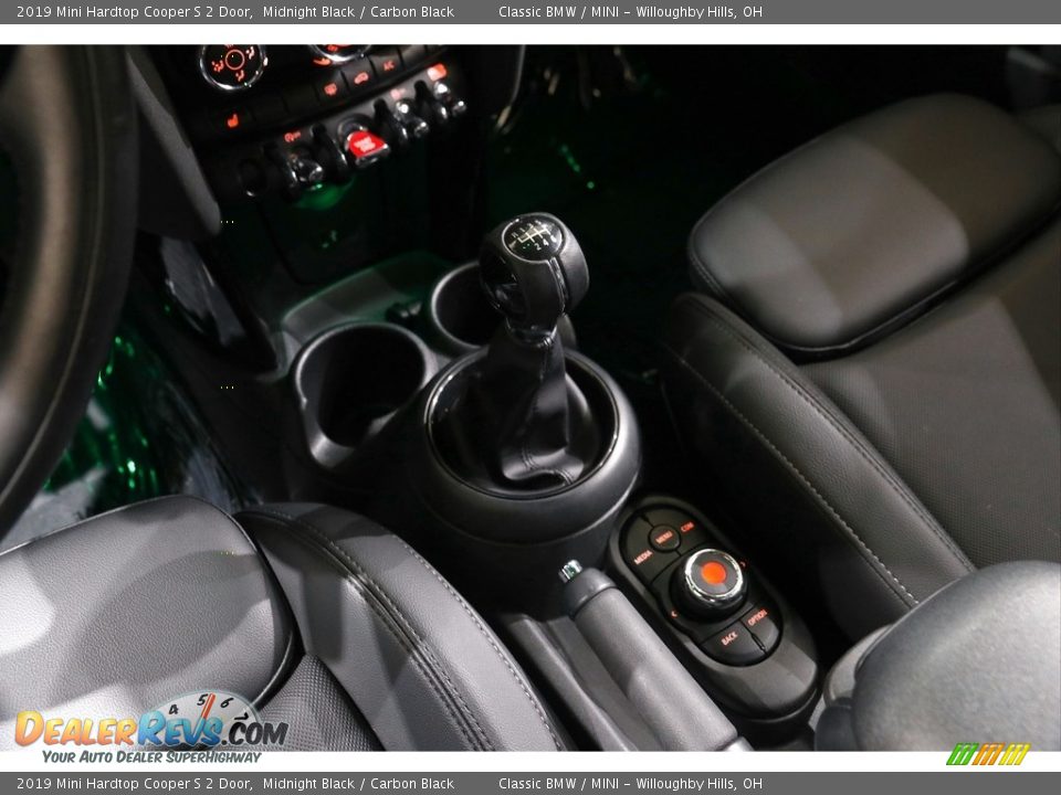 2019 Mini Hardtop Cooper S 2 Door Midnight Black / Carbon Black Photo #11