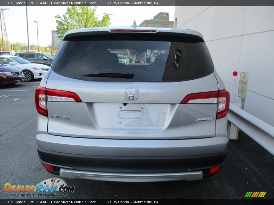 2019 Honda Pilot EX AWD Lunar Silver Metallic / Black Photo #4