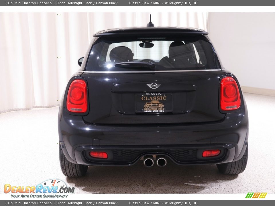 2019 Mini Hardtop Cooper S 2 Door Midnight Black / Carbon Black Photo #15