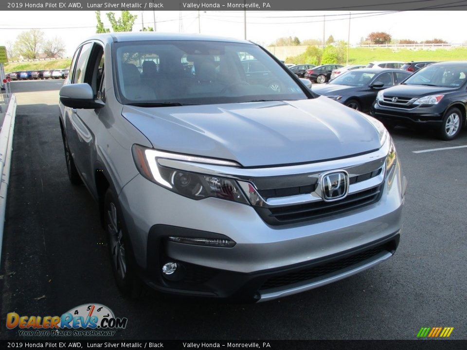 2019 Honda Pilot EX AWD Lunar Silver Metallic / Black Photo #7