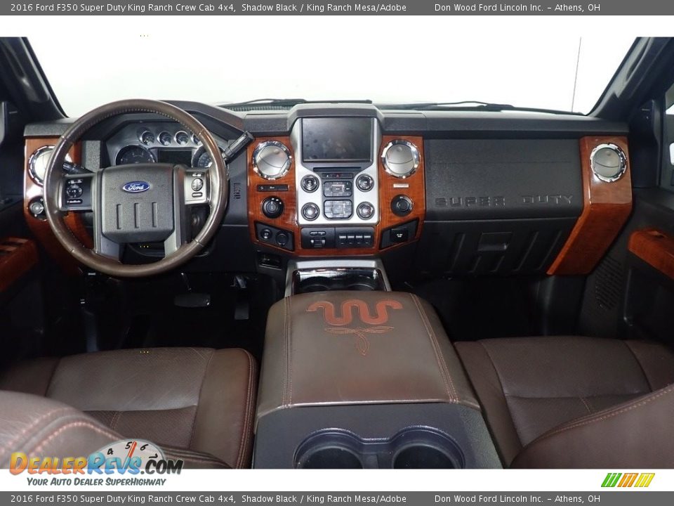 2016 Ford F350 Super Duty King Ranch Crew Cab 4x4 Shadow Black / King Ranch Mesa/Adobe Photo #26