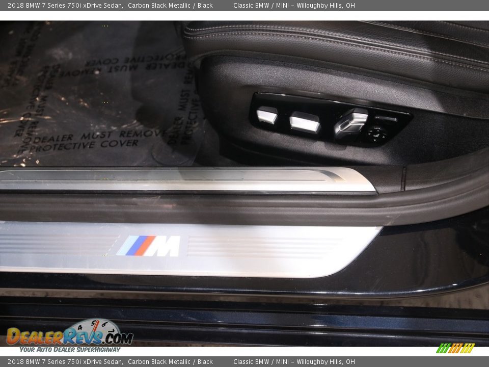 2018 BMW 7 Series 750i xDrive Sedan Carbon Black Metallic / Black Photo #6
