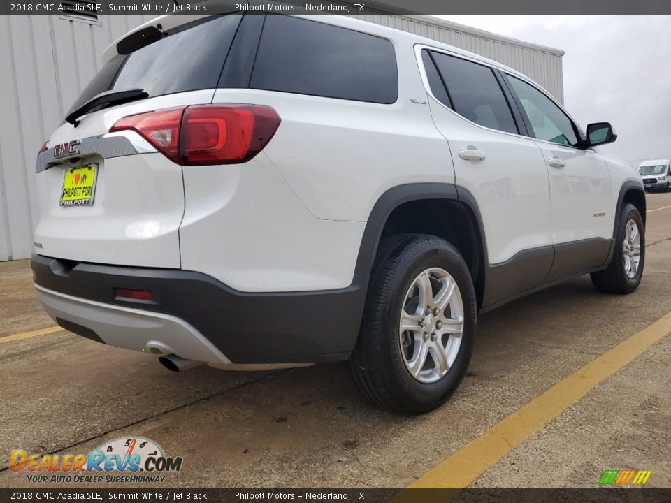 2018 GMC Acadia SLE Summit White / Jet Black Photo #3