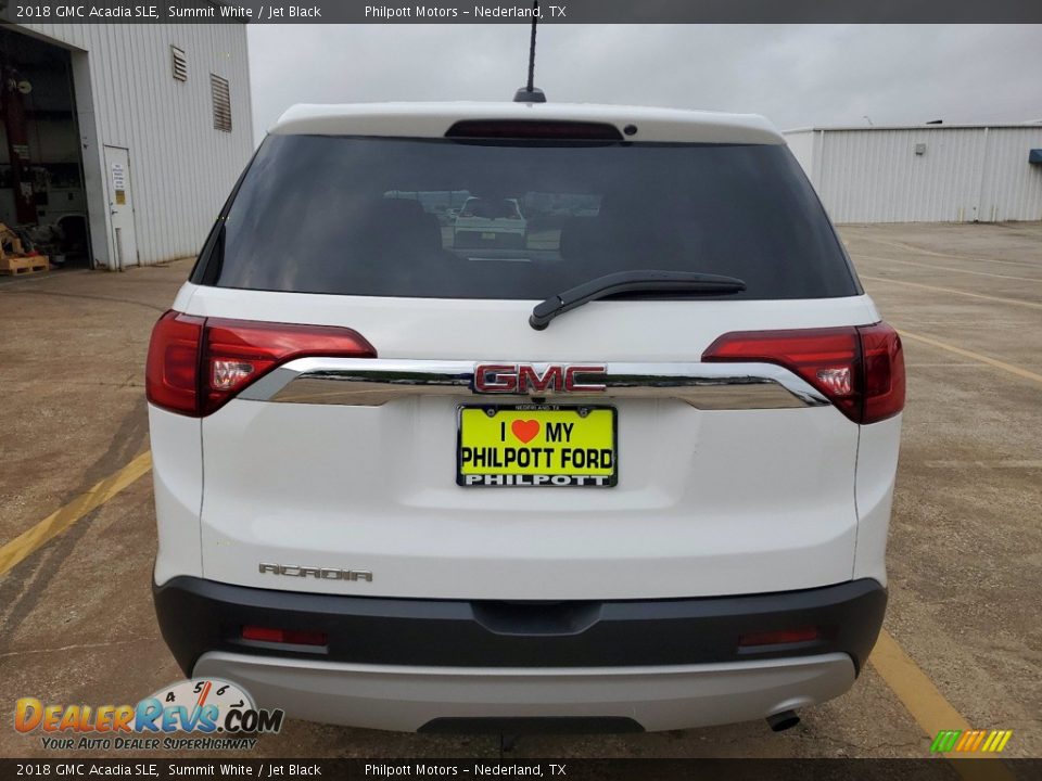 2018 GMC Acadia SLE Summit White / Jet Black Photo #8