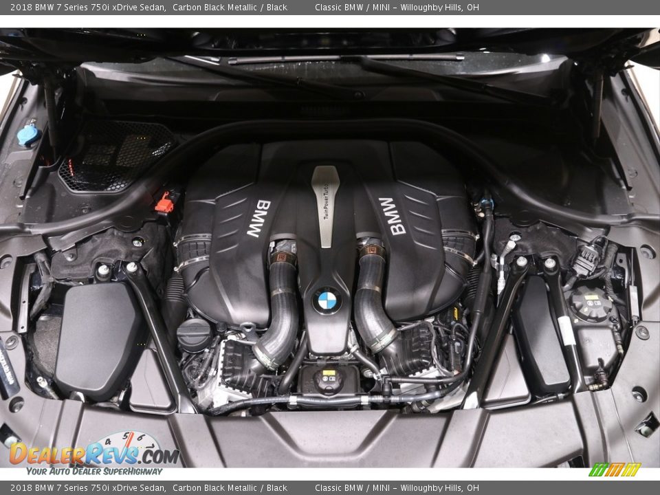 2018 BMW 7 Series 750i xDrive Sedan Carbon Black Metallic / Black Photo #21