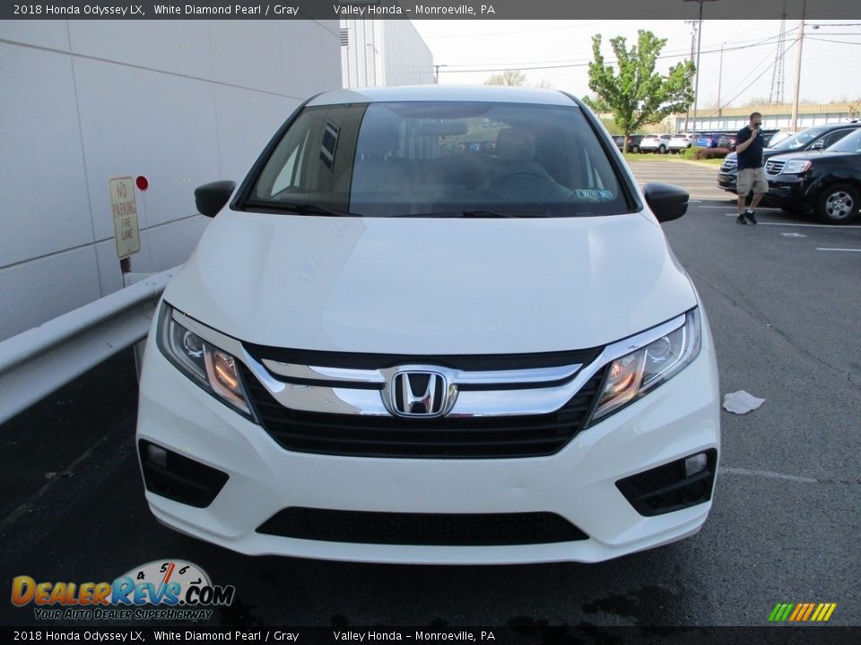 2018 Honda Odyssey LX White Diamond Pearl / Gray Photo #8