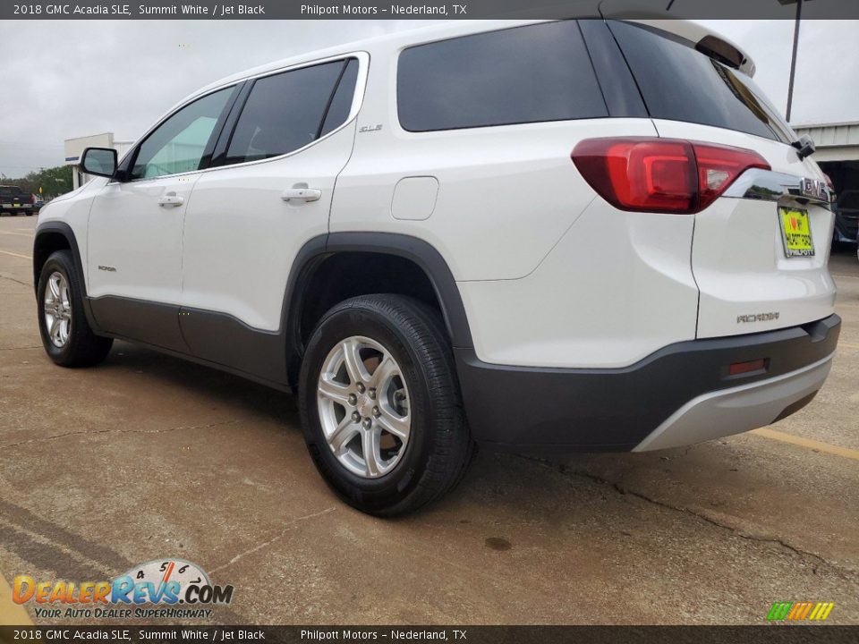 2018 GMC Acadia SLE Summit White / Jet Black Photo #11