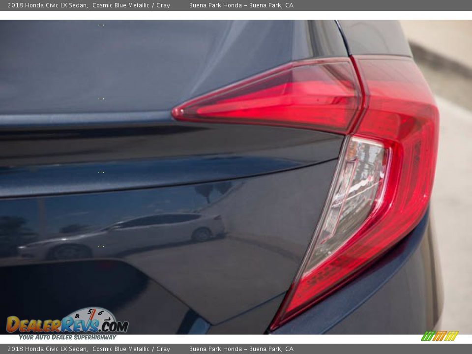 2018 Honda Civic LX Sedan Cosmic Blue Metallic / Gray Photo #13