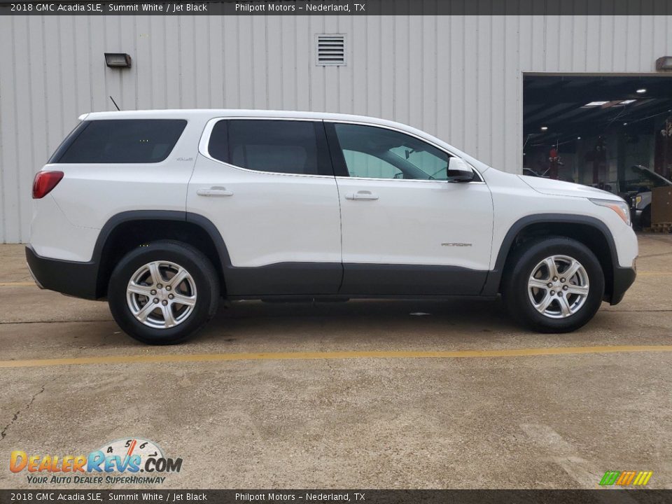 2018 GMC Acadia SLE Summit White / Jet Black Photo #12