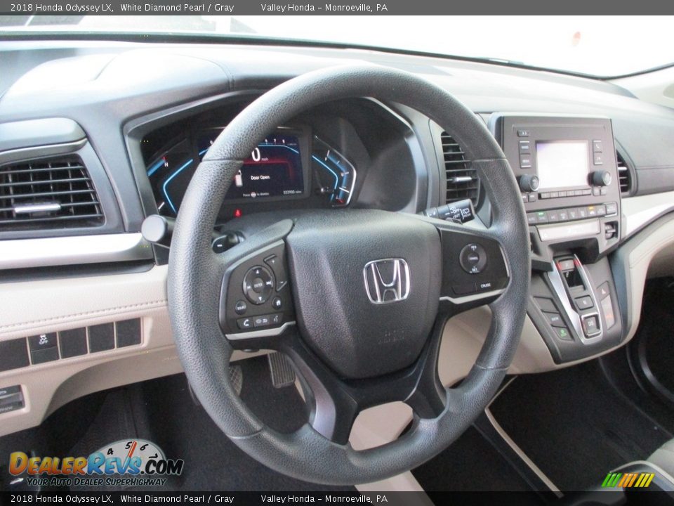 2018 Honda Odyssey LX White Diamond Pearl / Gray Photo #12