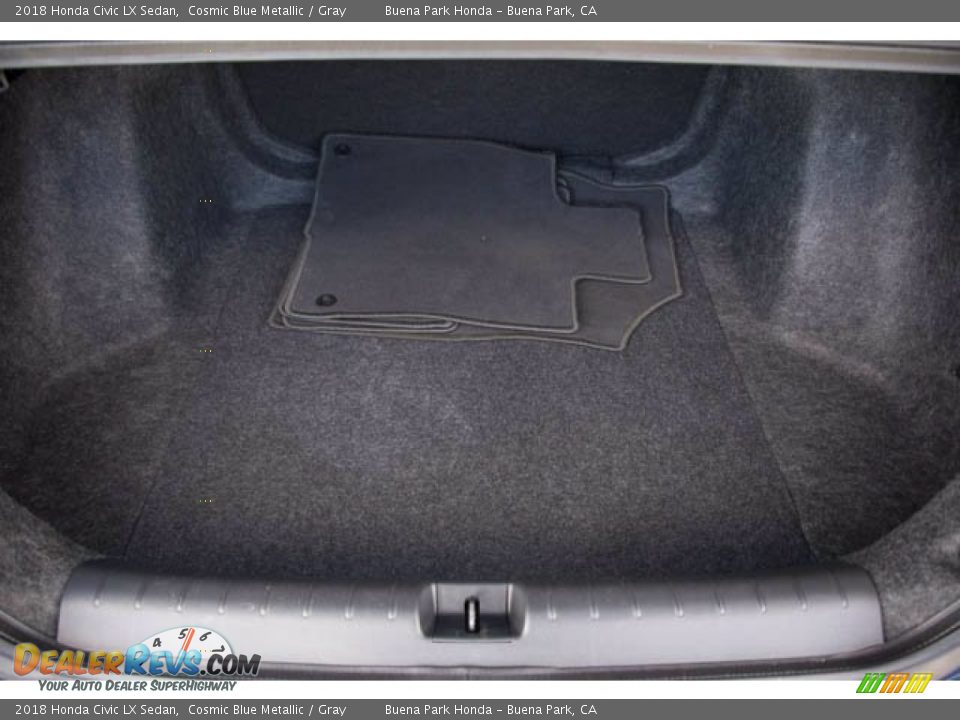 2018 Honda Civic LX Sedan Cosmic Blue Metallic / Gray Photo #21