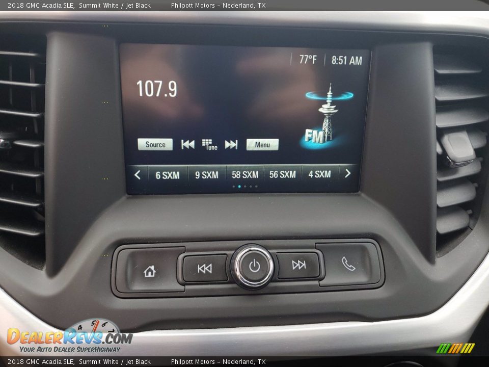 Controls of 2018 GMC Acadia SLE Photo #19