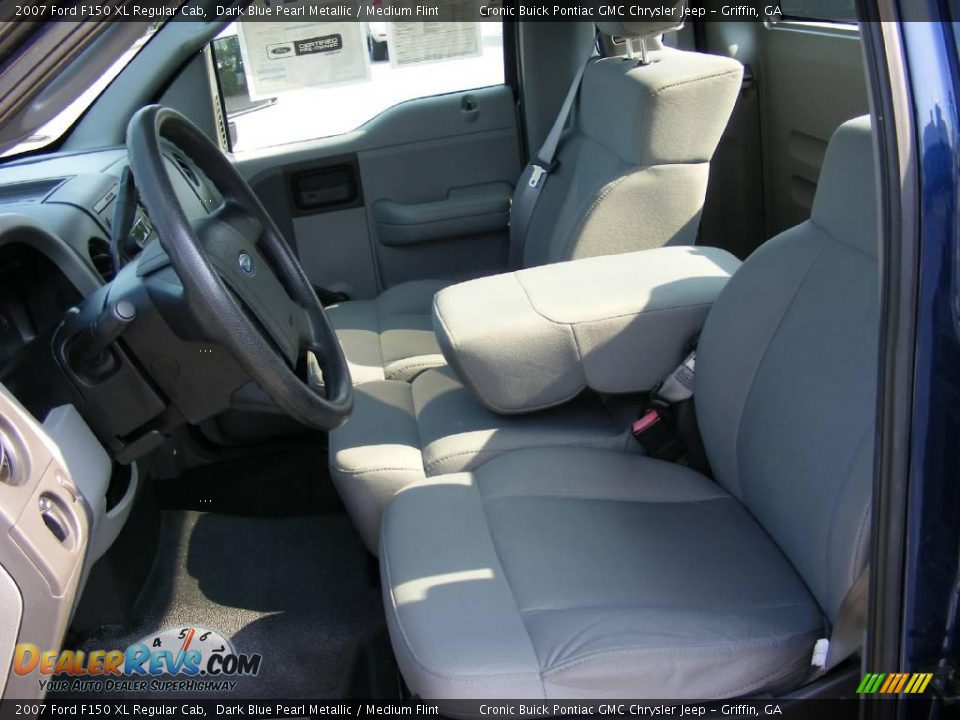 2007 Ford F150 XL Regular Cab Dark Blue Pearl Metallic / Medium Flint Photo #11
