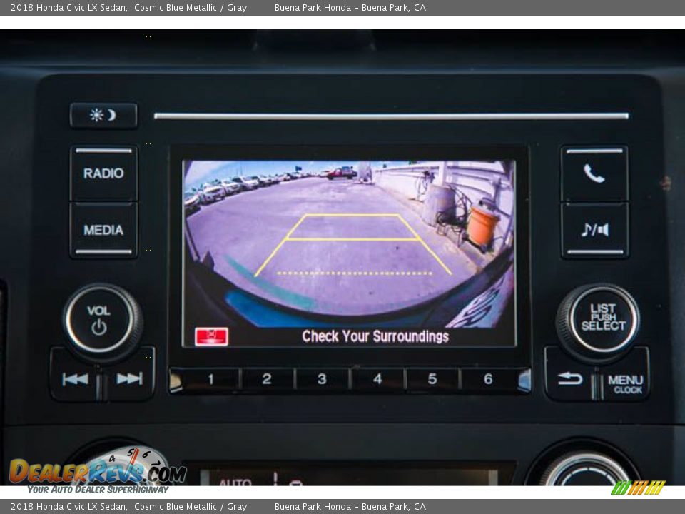 2018 Honda Civic LX Sedan Cosmic Blue Metallic / Gray Photo #28